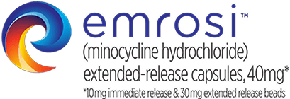 EMROSI™ (minocycline HCl) capsules, 40 mg* logo